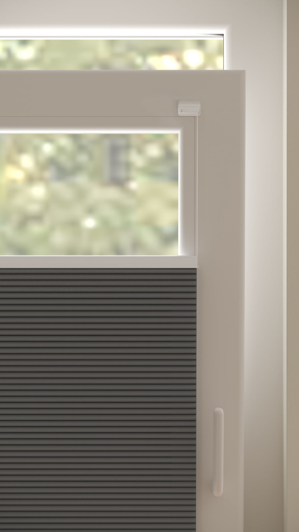 Plissé gordijnen Monaco Antraciet Verduister 12 - Draai/kiep