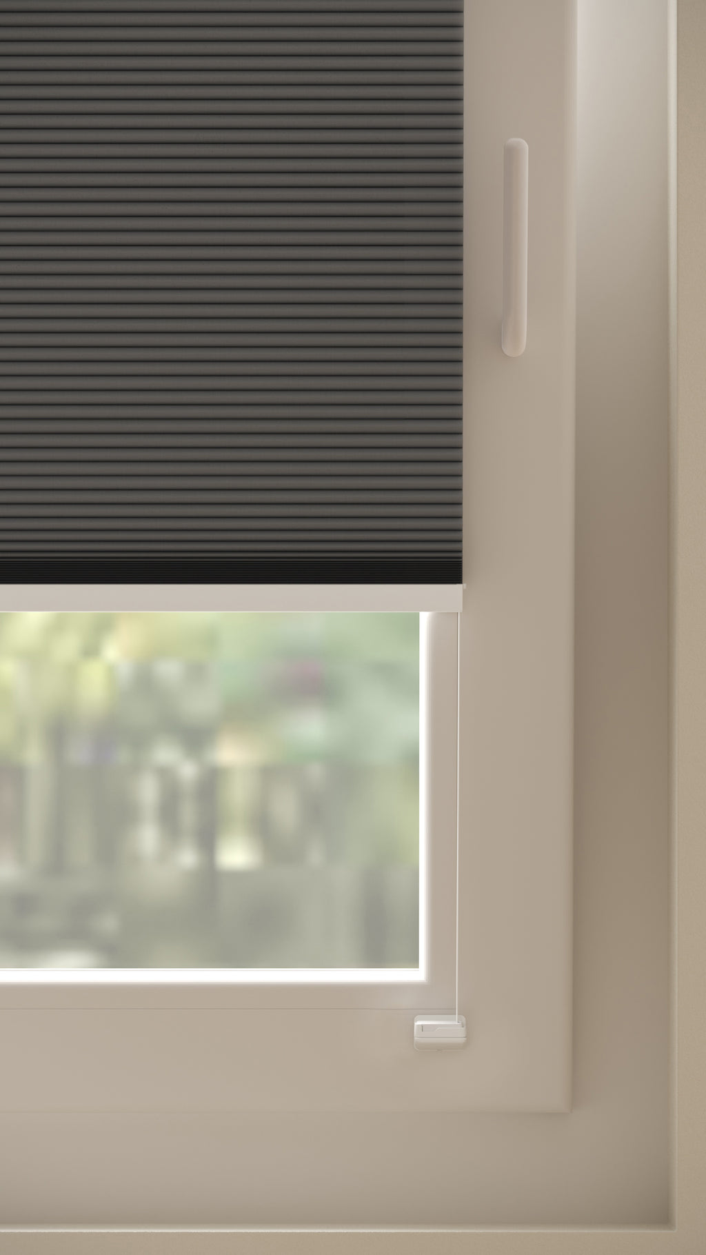 Plissé gordijnen Monaco Antraciet Verduister 12 - Draai/kiep