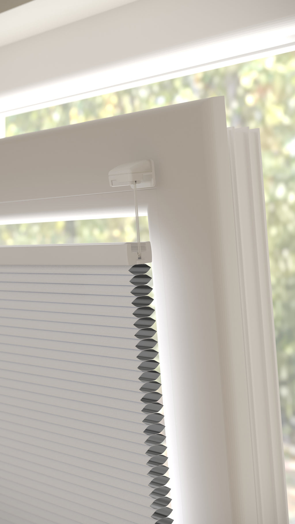 Plissé gordijnen Parijs Wit Verduister 5100 - Draai/kiep