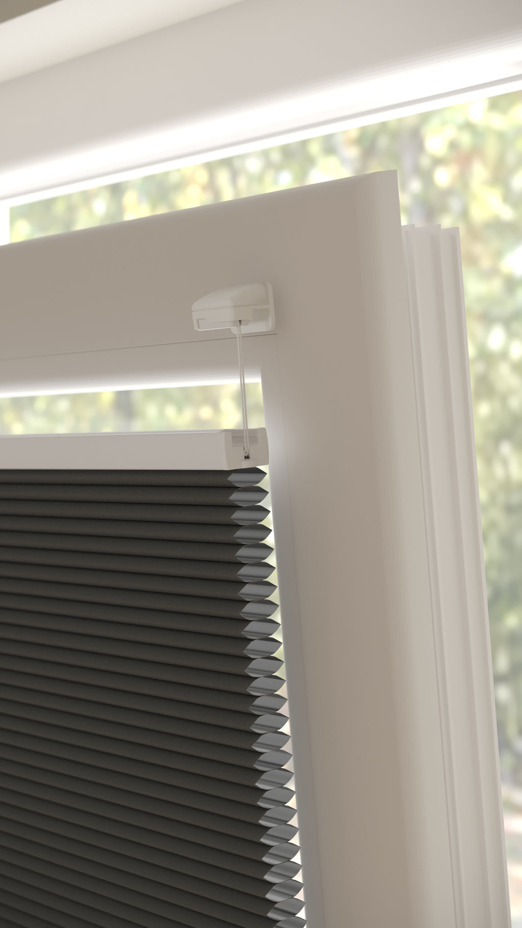 Plissé gordijnen Parijs Antraciet Verduister 5200 - Draai/kiep