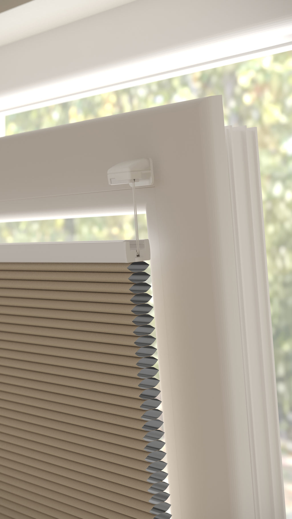 Plissé gordijnen Parijs Zand Verduister 5170 - Draai/kiep