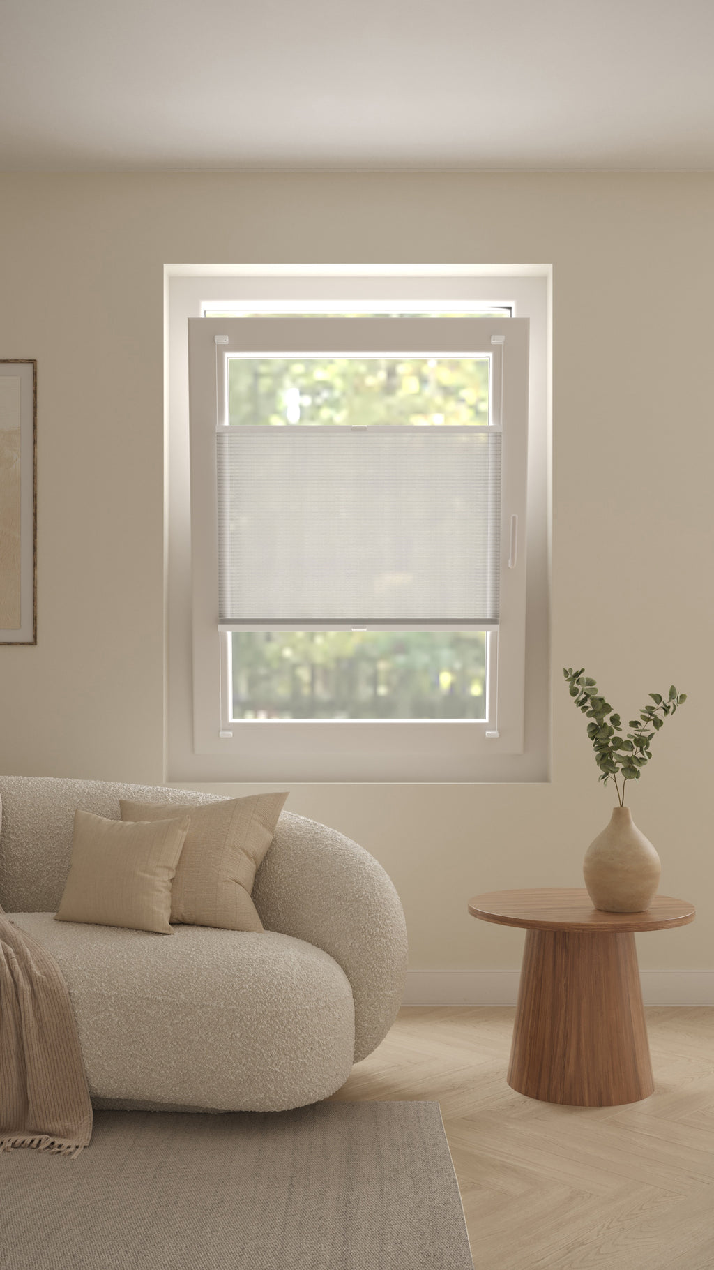 Plissé gordijnen Saint-Tropez Lichtgrijs 04 - Draai/kiep