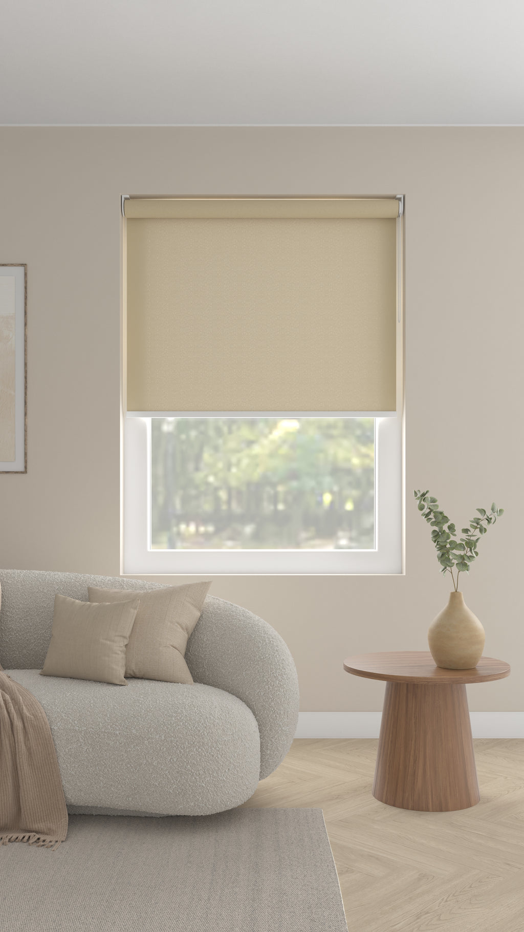 Elektrisch Rolgordijn Rome Donker beige 510