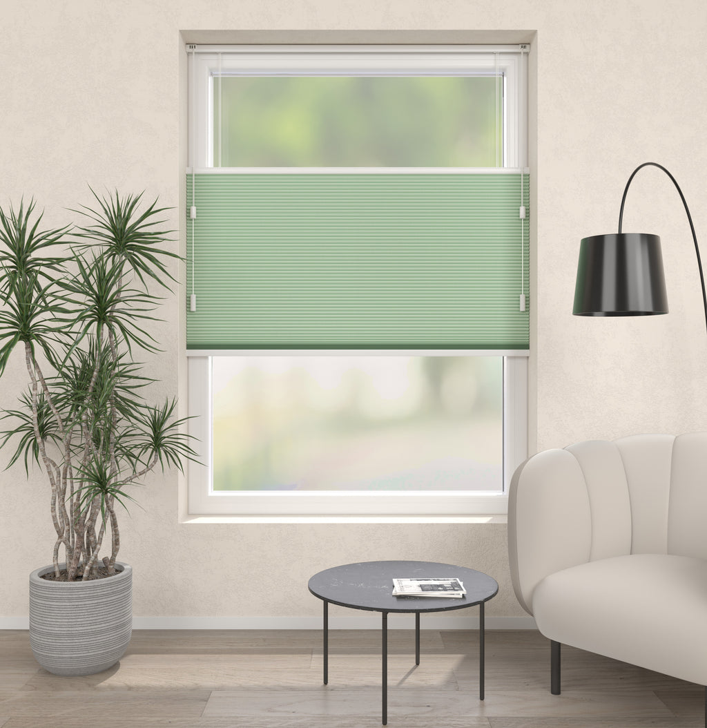 Plissé gordijnen Trend Zachtgroen 08