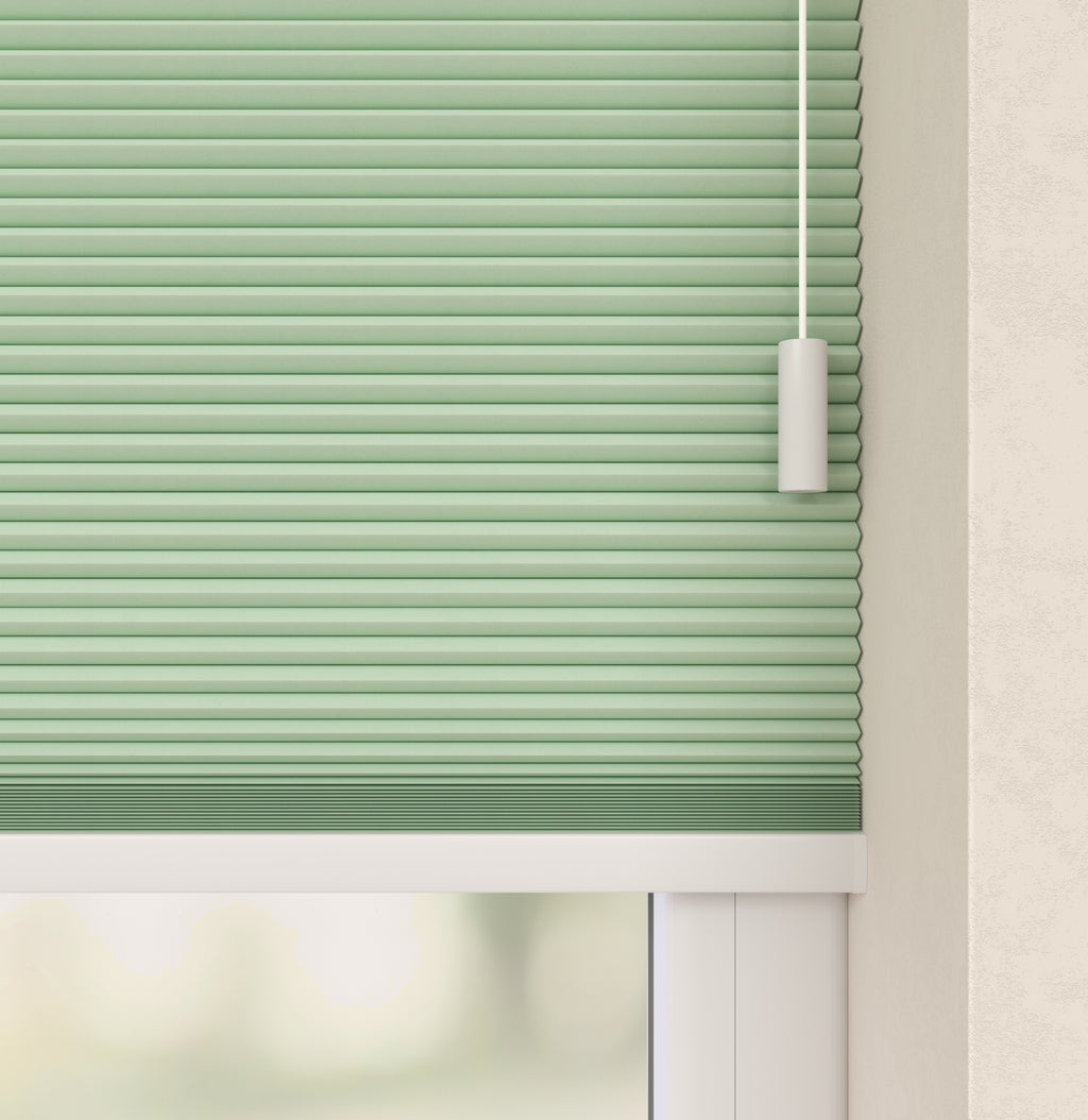 Plissé gordijnen Trend Zachtgroen 08