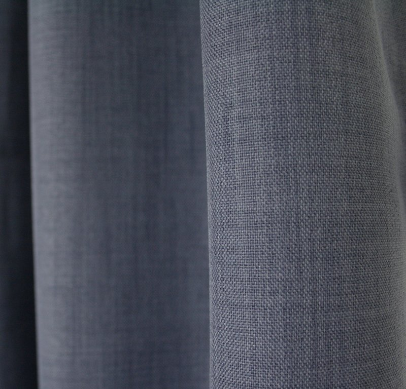 Gordijn Brandvertragend Rusticae Staal Blauw 49 Afbeelding 1