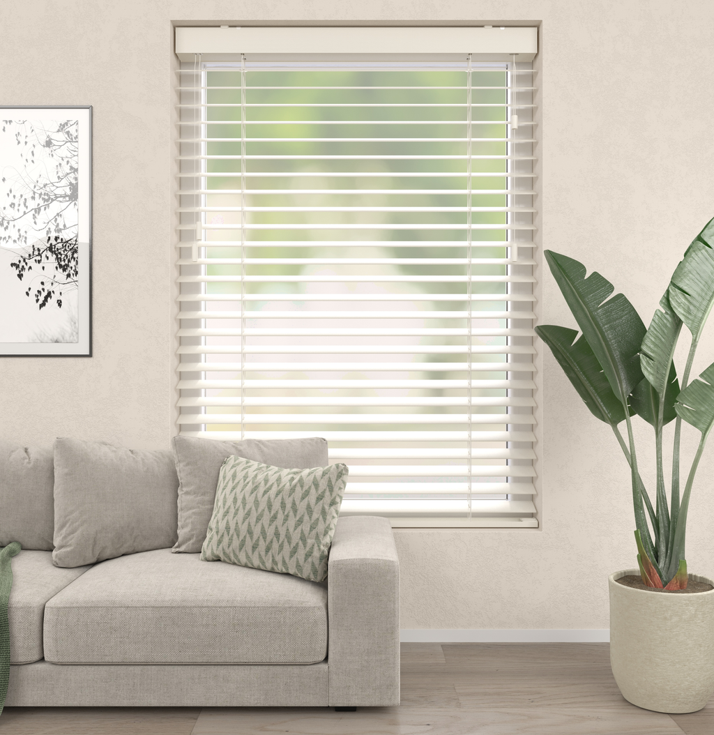 Houten Jaloezieën - Premium Lichtbeige