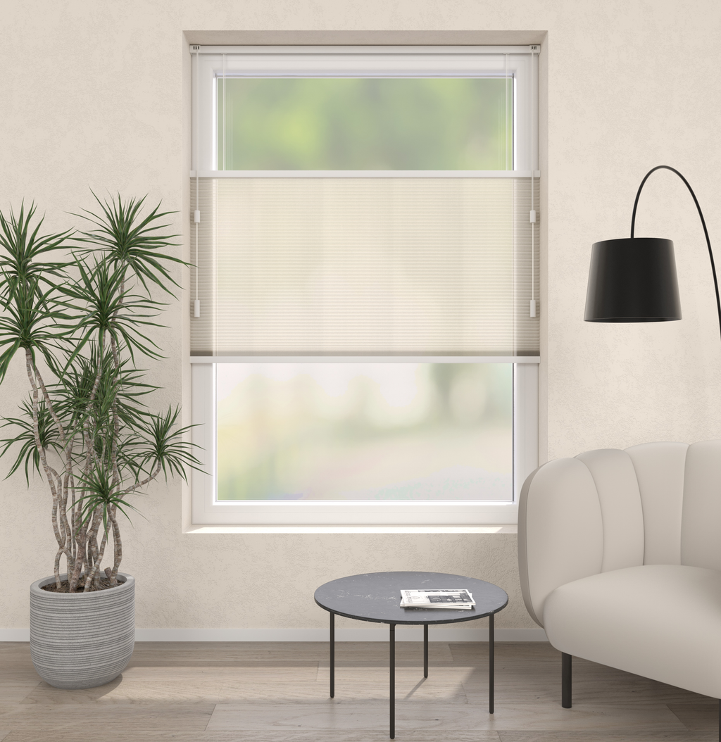 Plissé gordijnen Saint-Tropez Lichtzand 03