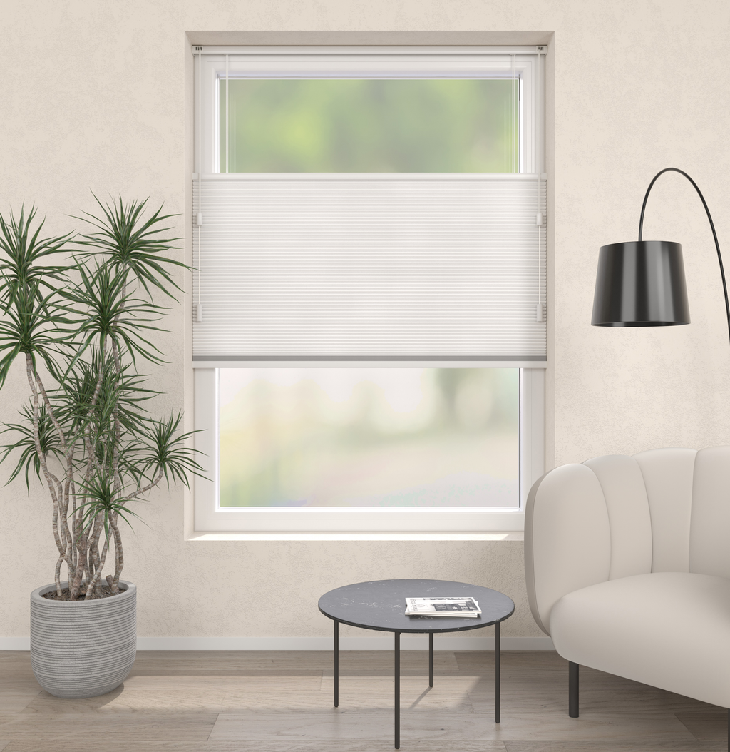 Plissé gordijnen Trend Wit 01