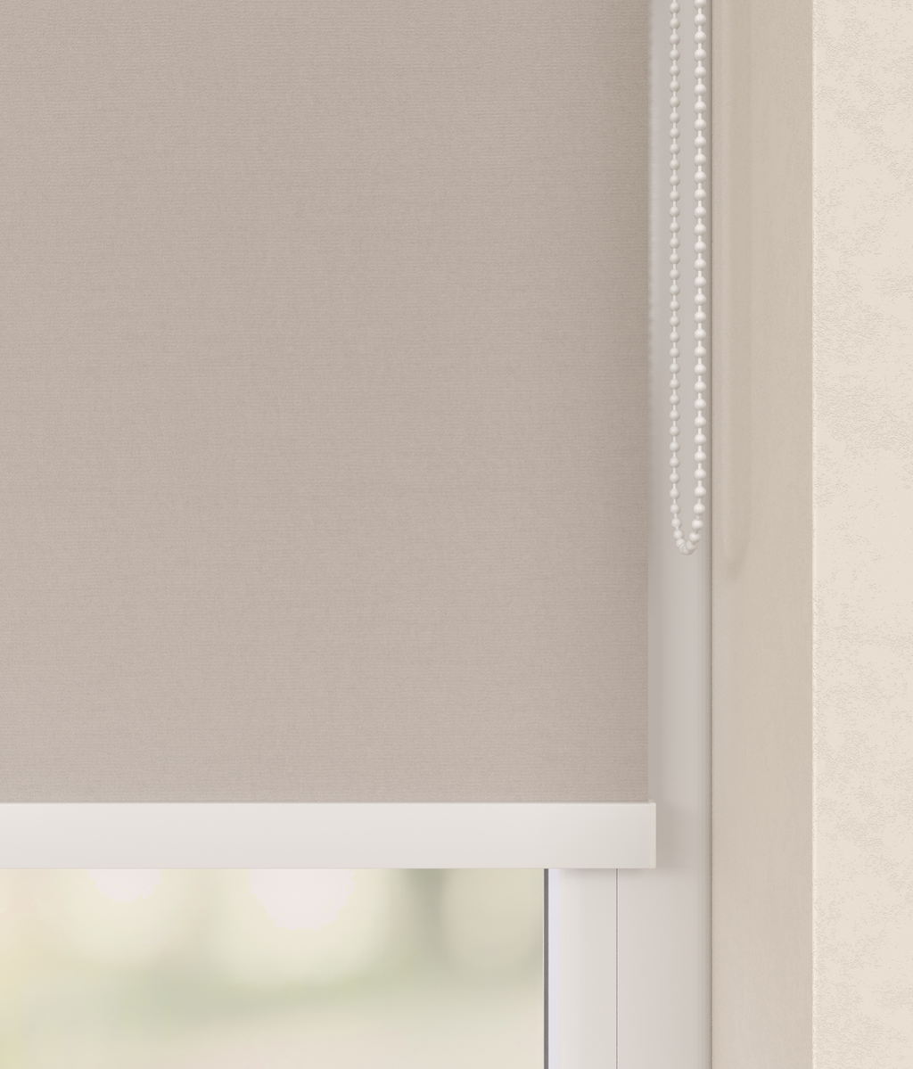 Elektrisch Rolgordijn Milaan Velours Grijszand 3900