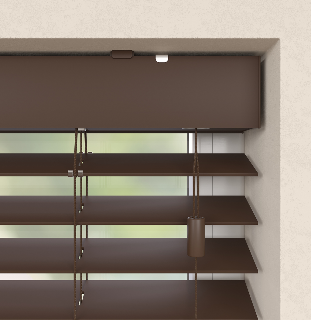 Houten Jaloezieën - Premium Choco Bruin