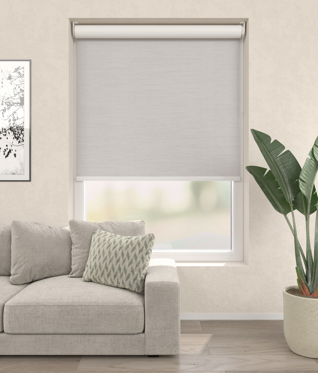 Elektrisch Rolgordijn Florence Verduister Grijszand 5300