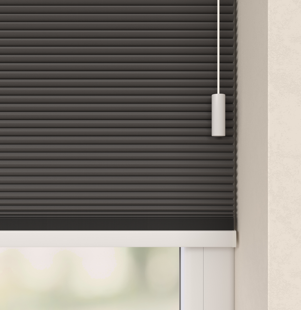 Plissé gordijnen Monaco Antraciet 12