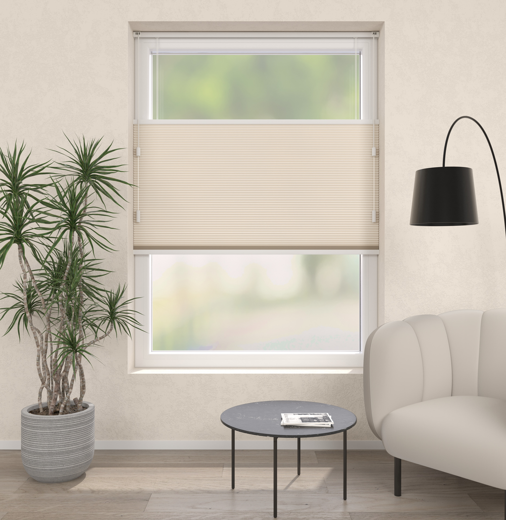 Plissé Gordijn Parijs Lichtbeige 110 Afbeelding 1