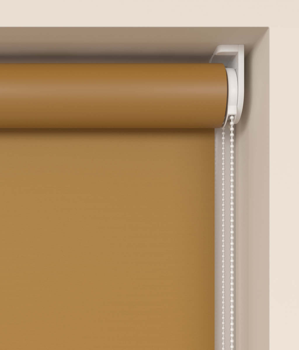 Elektrisch Rolgordijn Rome Verduister Mosterd 5853