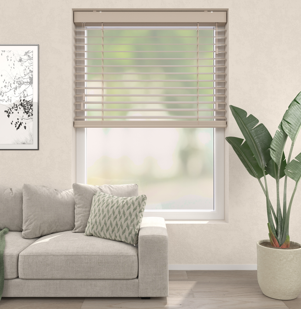 Bamboe Jaloezieën - Grijs Zand