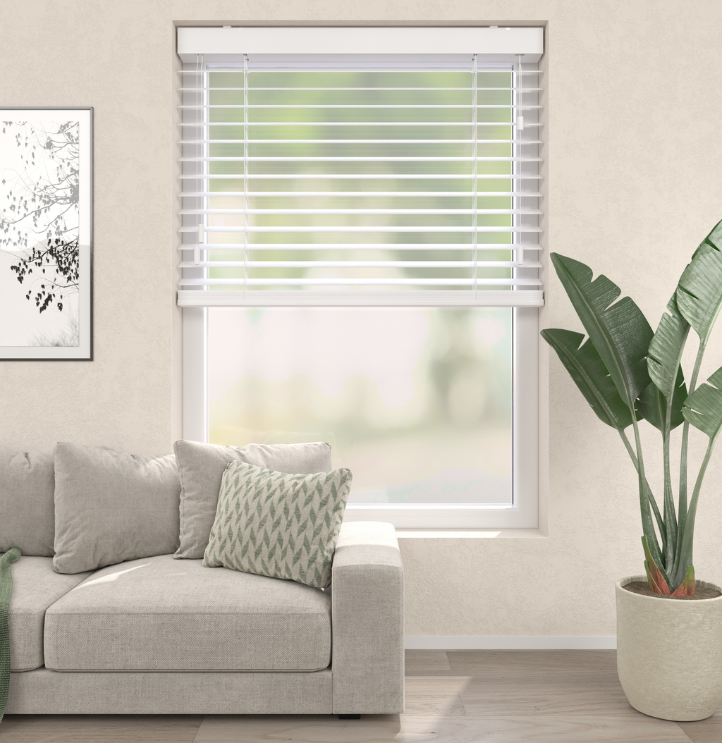 Bamboe Jaloezieën - Wit