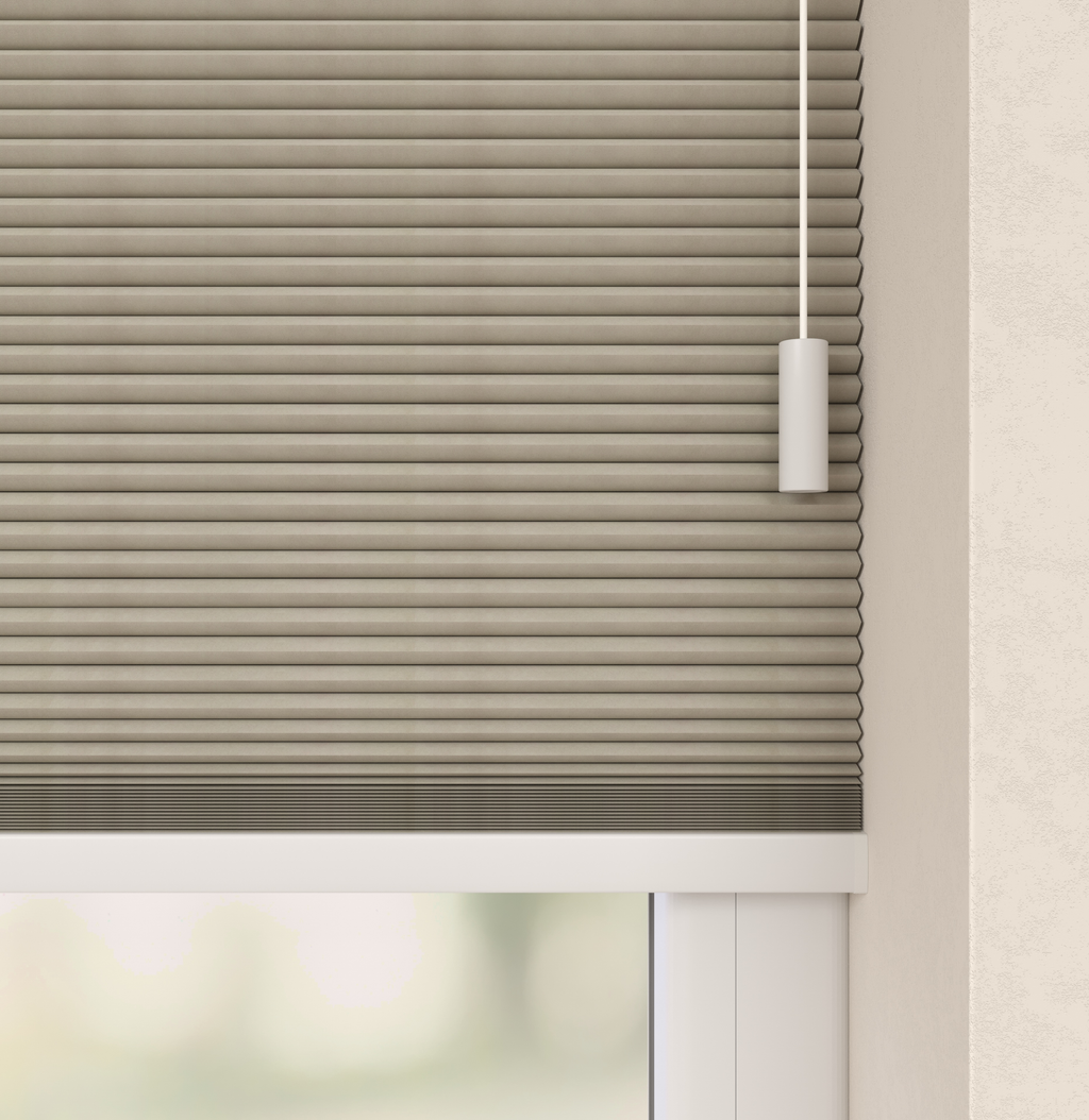 Plissé gordijnen Trend Zand Verduister 04