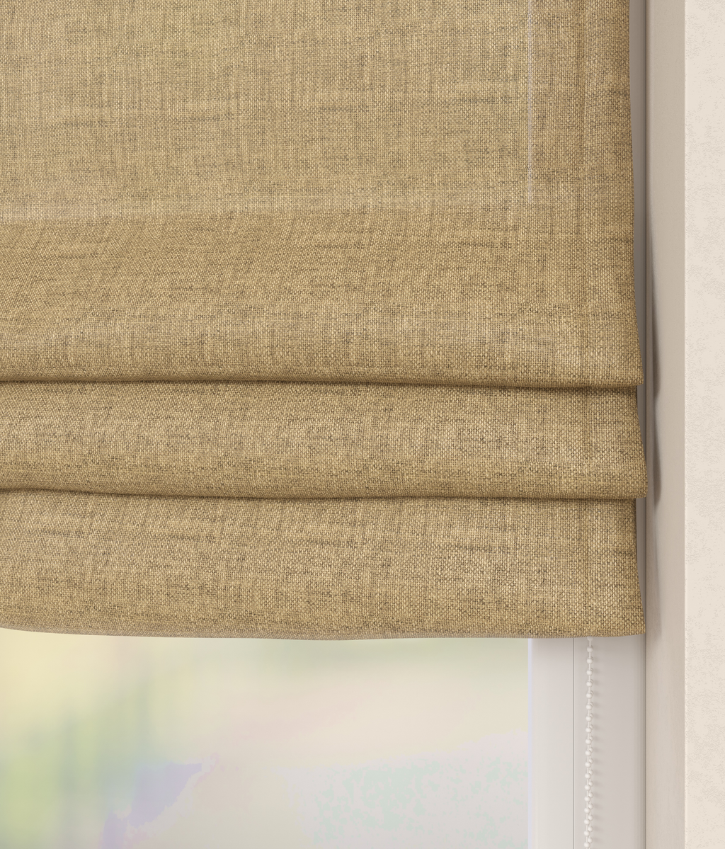 Vouwgordijn Serge Geel 16317