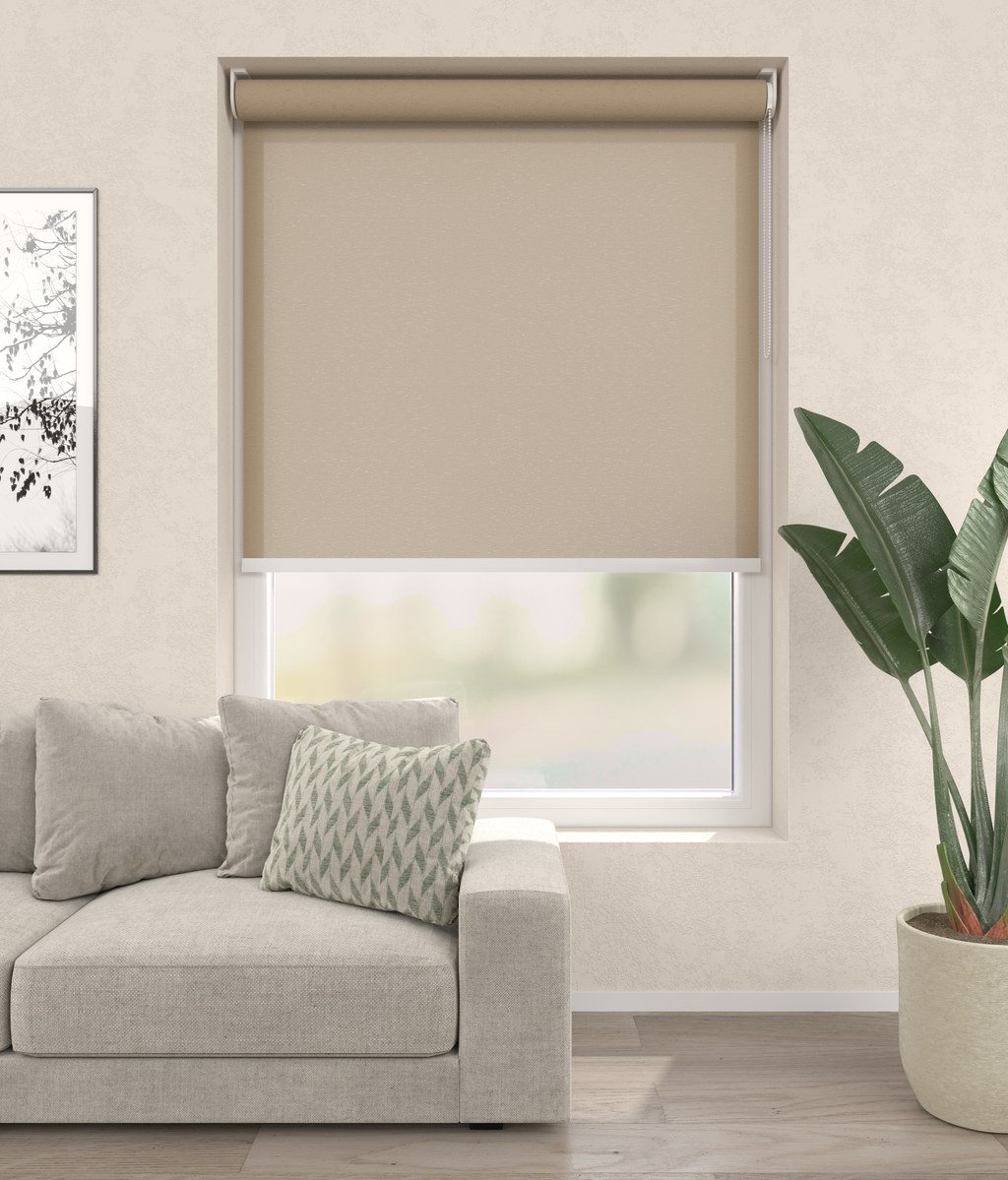 Elektrisch Rolgordijn Rome Beige 500