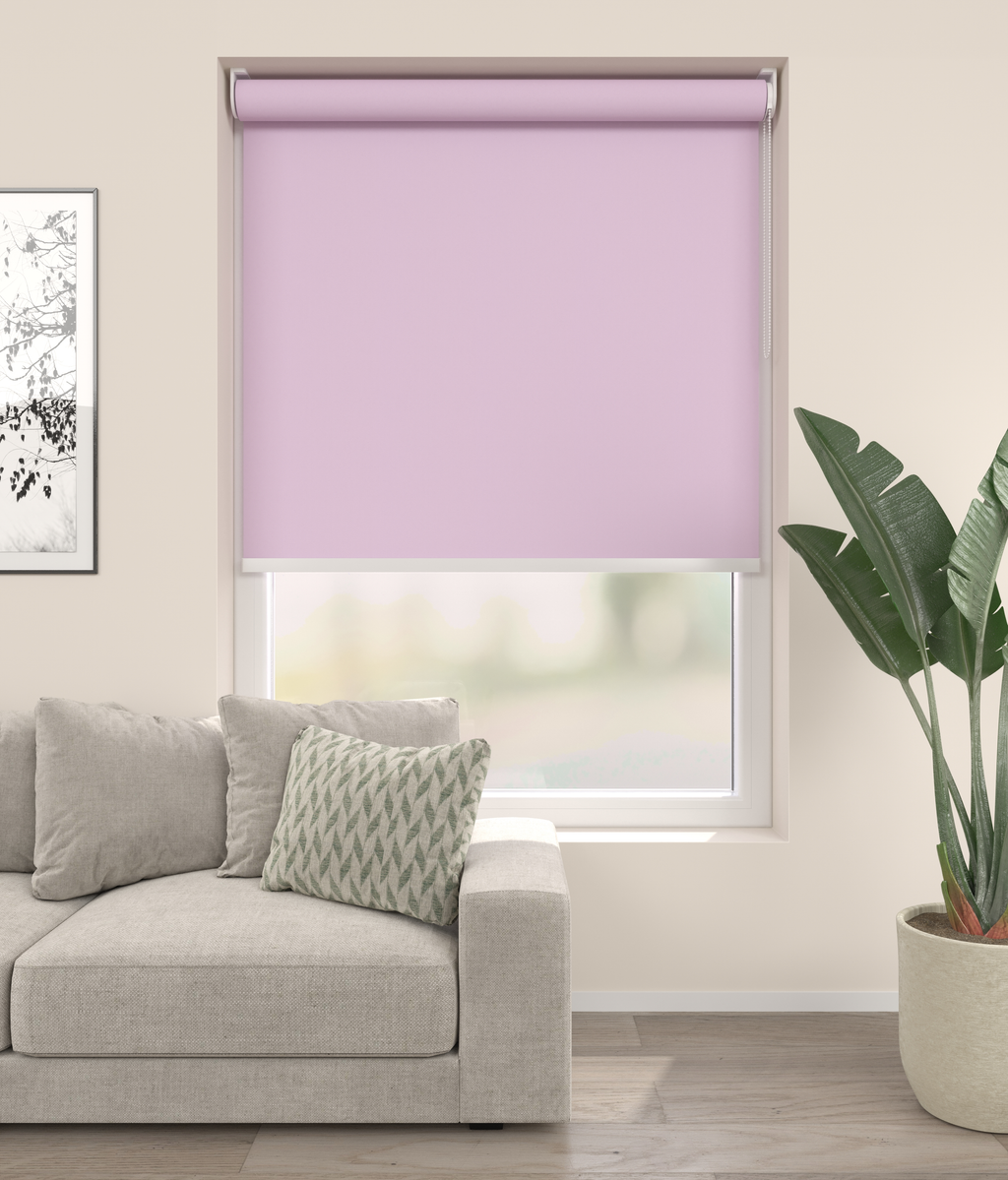 Elektrisch Rolgordijn Rome Licht Roze 910