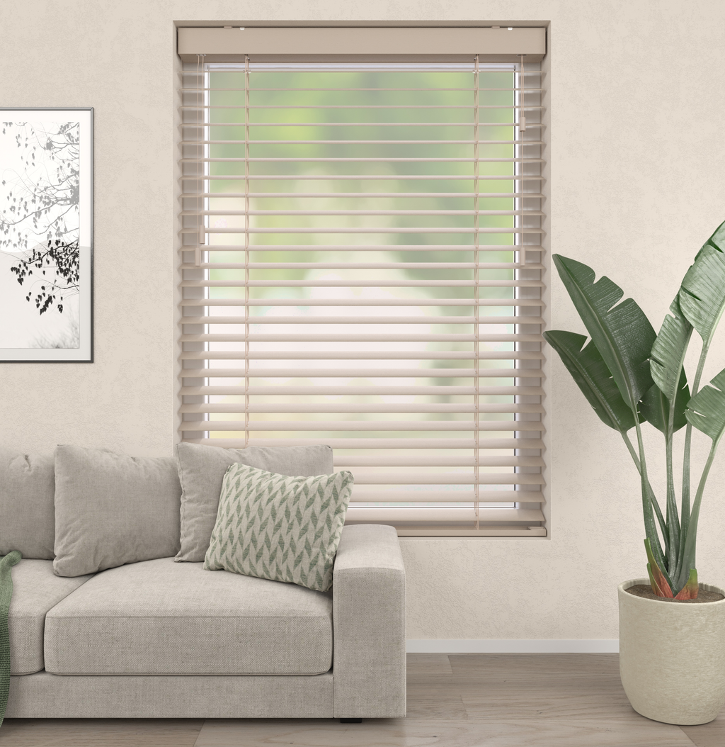 Bamboe Jaloezieën - Grijs Zand