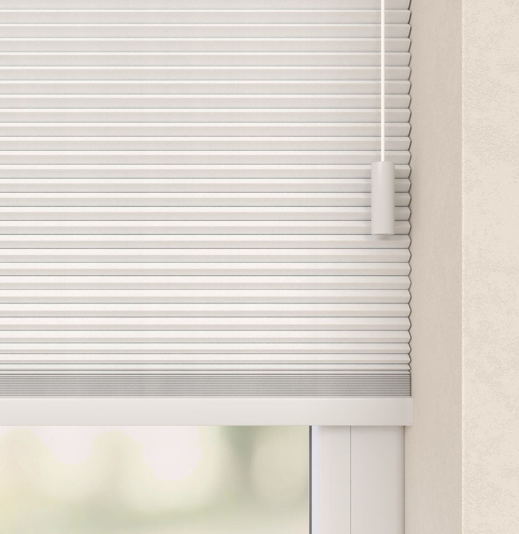 Plissé gordijnen Trend Wit Verduister 01