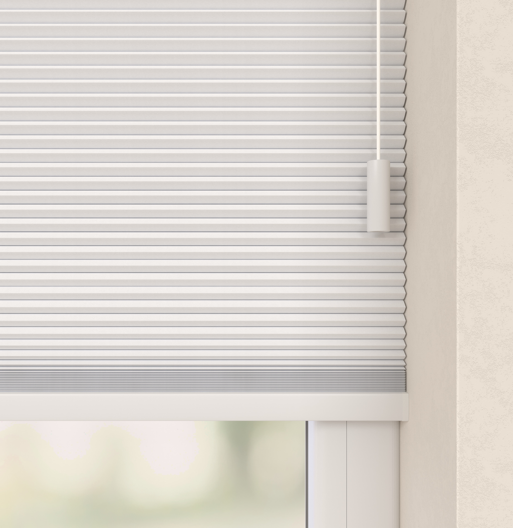 Plissé gordijnen Parijs Wit Verduister 5100