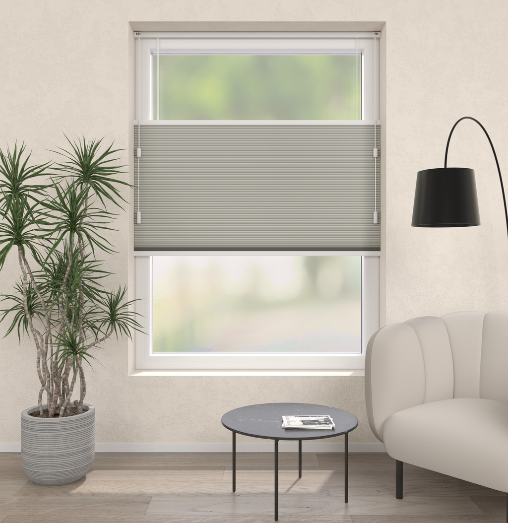 Plissé gordijnen Parijs Grijszand Verduister 5230