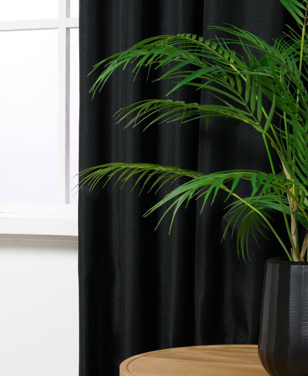 Gordijn Robin Linnenlook Zwart Afbeelding 2