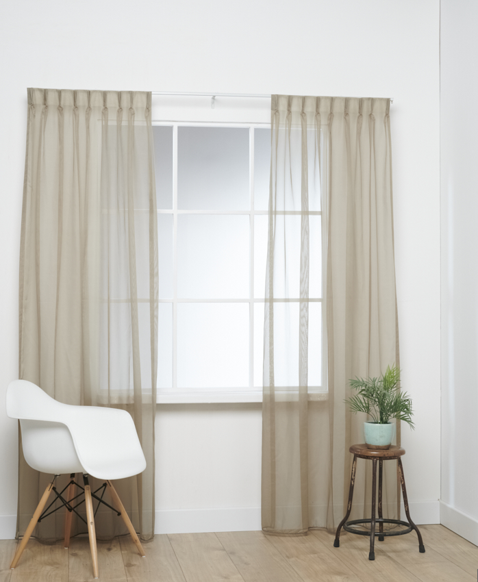 Franse Voile Donkerzand