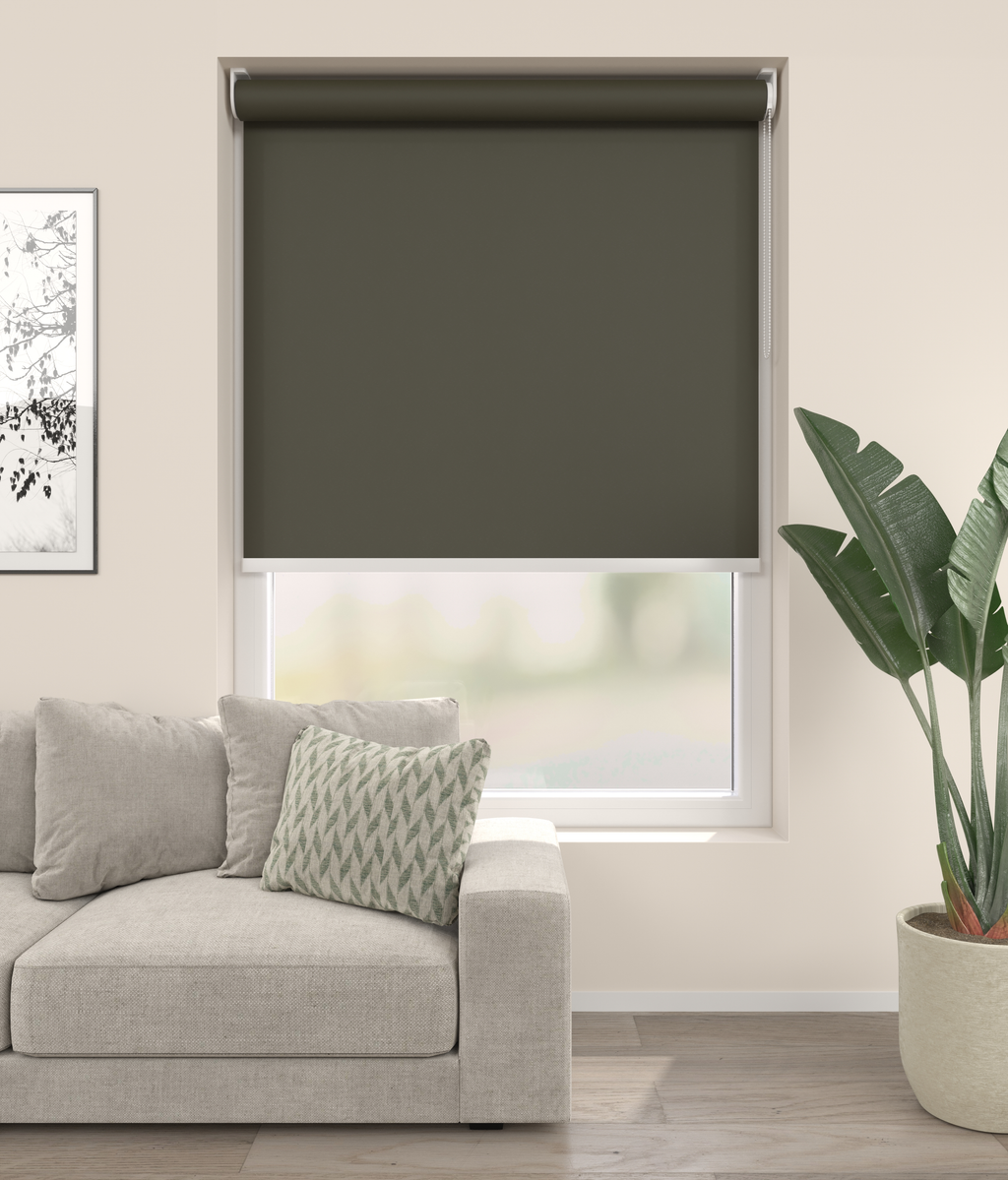 Elektrisch Rolgordijn Rome Olijf Groen 852