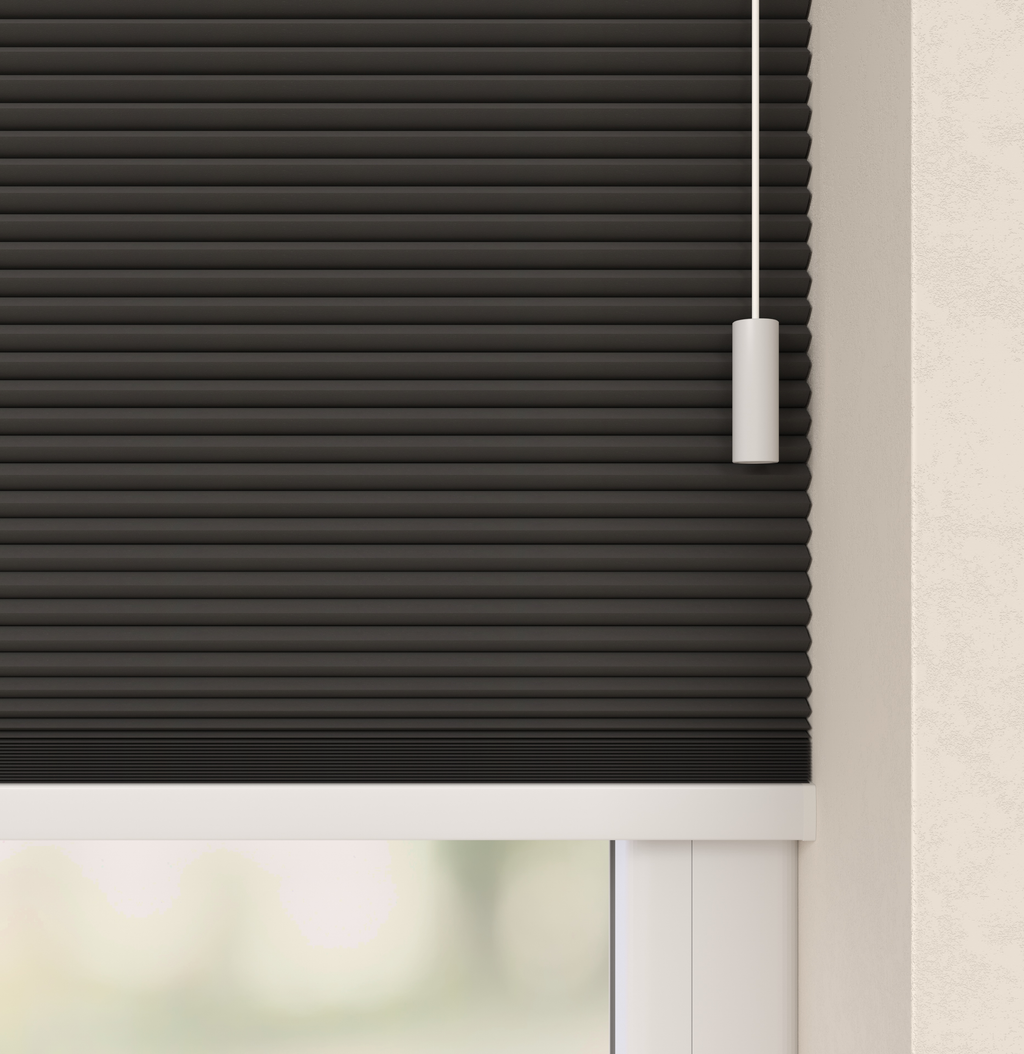 Plissé gordijnen Trend Zwart Verduister 14