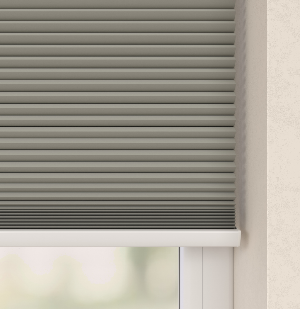 Elektrische Plissé gordijnen Monaco Lichtgrijs Verduister 10