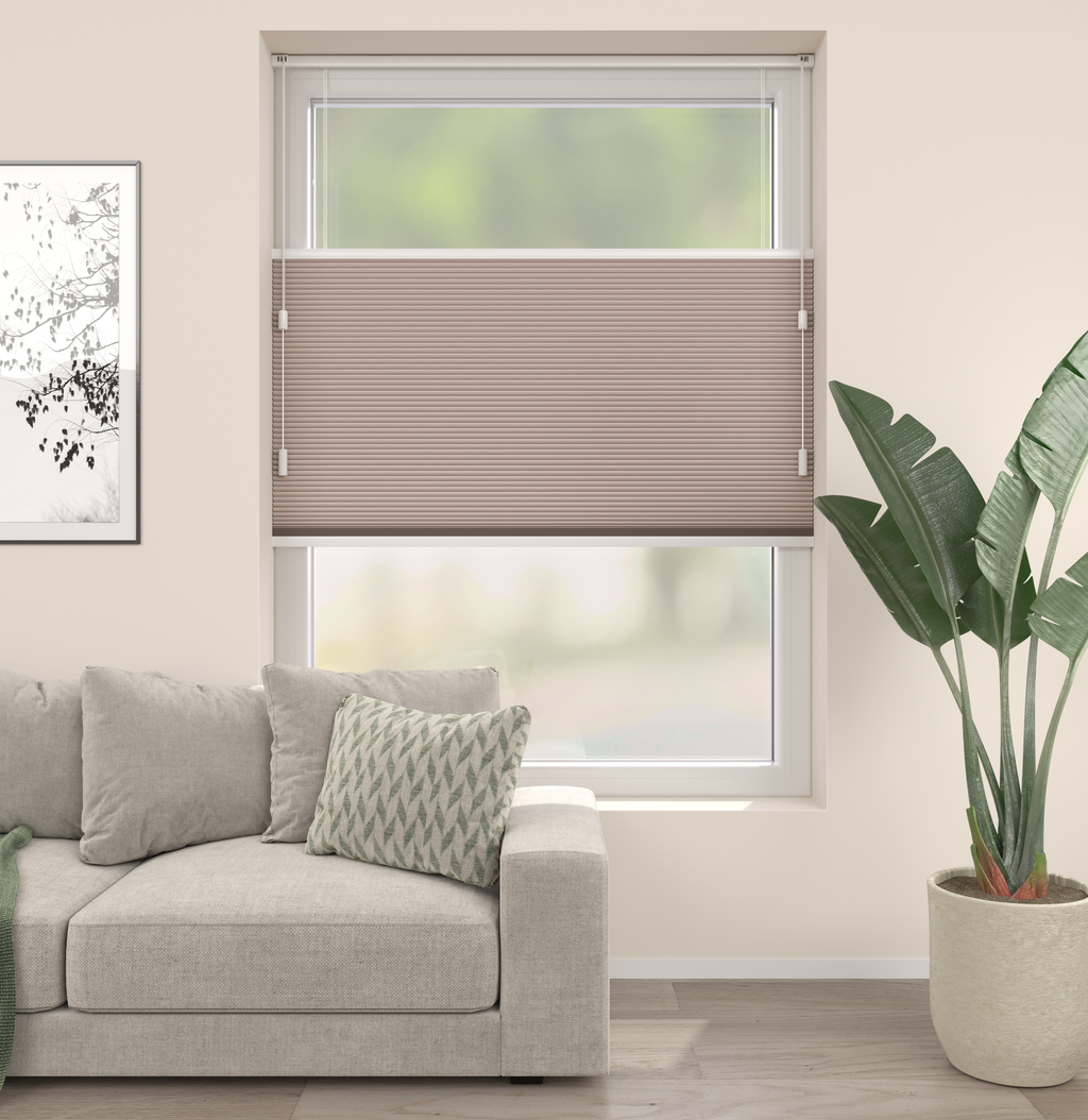 Plissé gordijnen Parijs Oud Roze Verduister 746-04