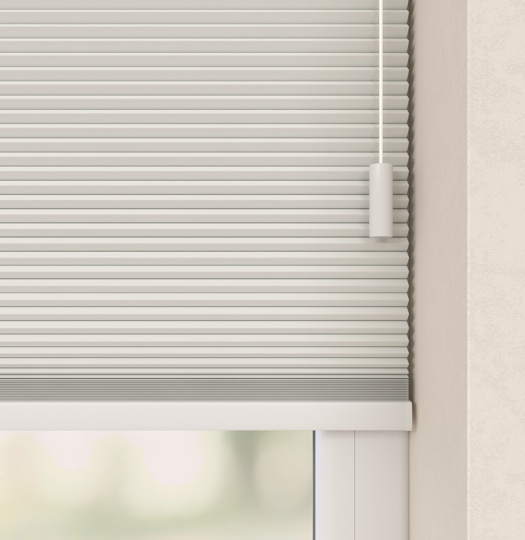 Plissé gordijnen Monaco Wit Verduister 01