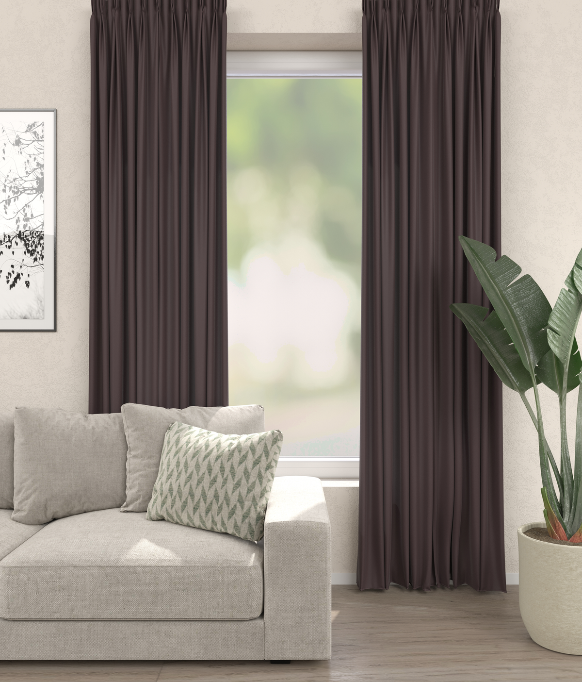 Gordijn Verduistergordijn Bruin Afbeelding 4