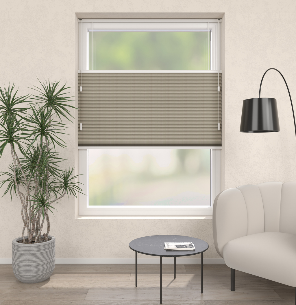 Plissé gordijnen Trend Zand Verduister 04