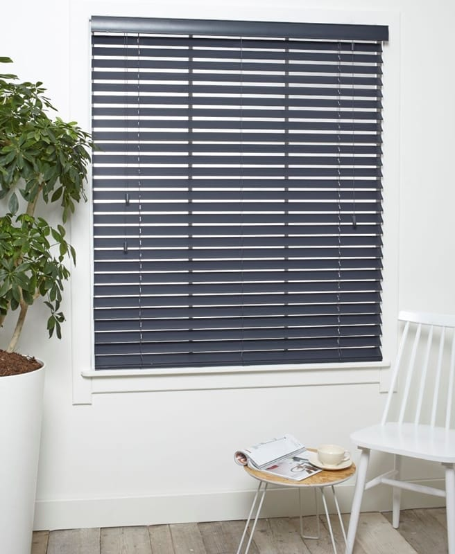 Houten Jaloezieen - Trend Antraciet