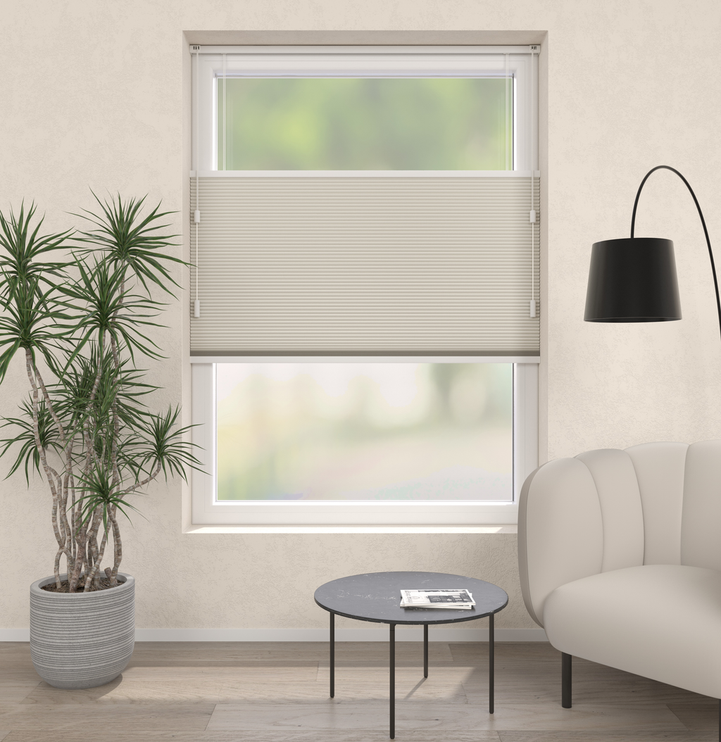 Plissé gordijnen Parijs Lichtbeige Verduister 5110