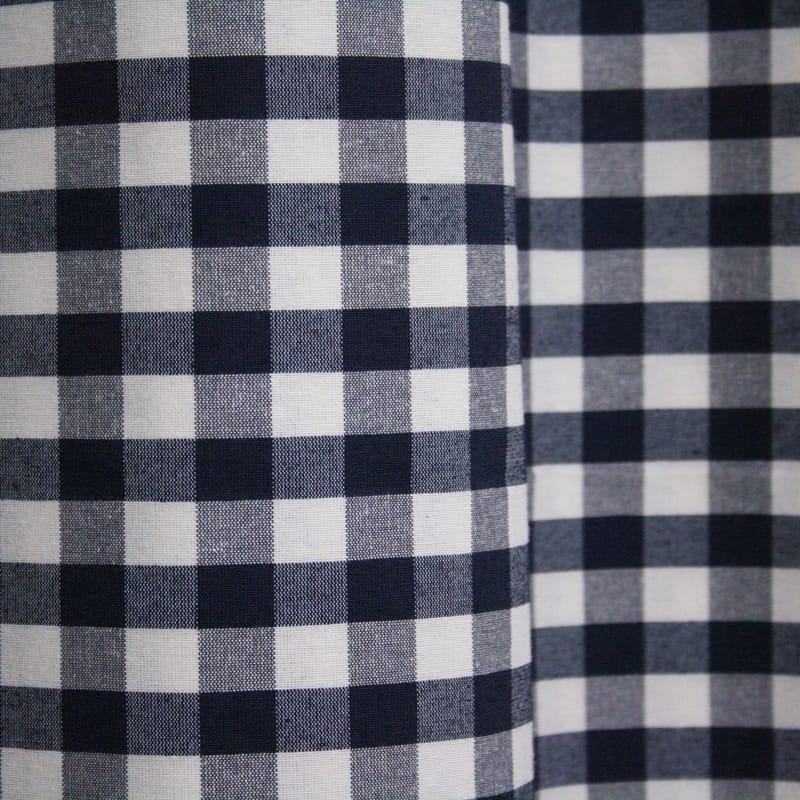 Gordijn Brabants Bont Donkerblauw Afbeelding 1