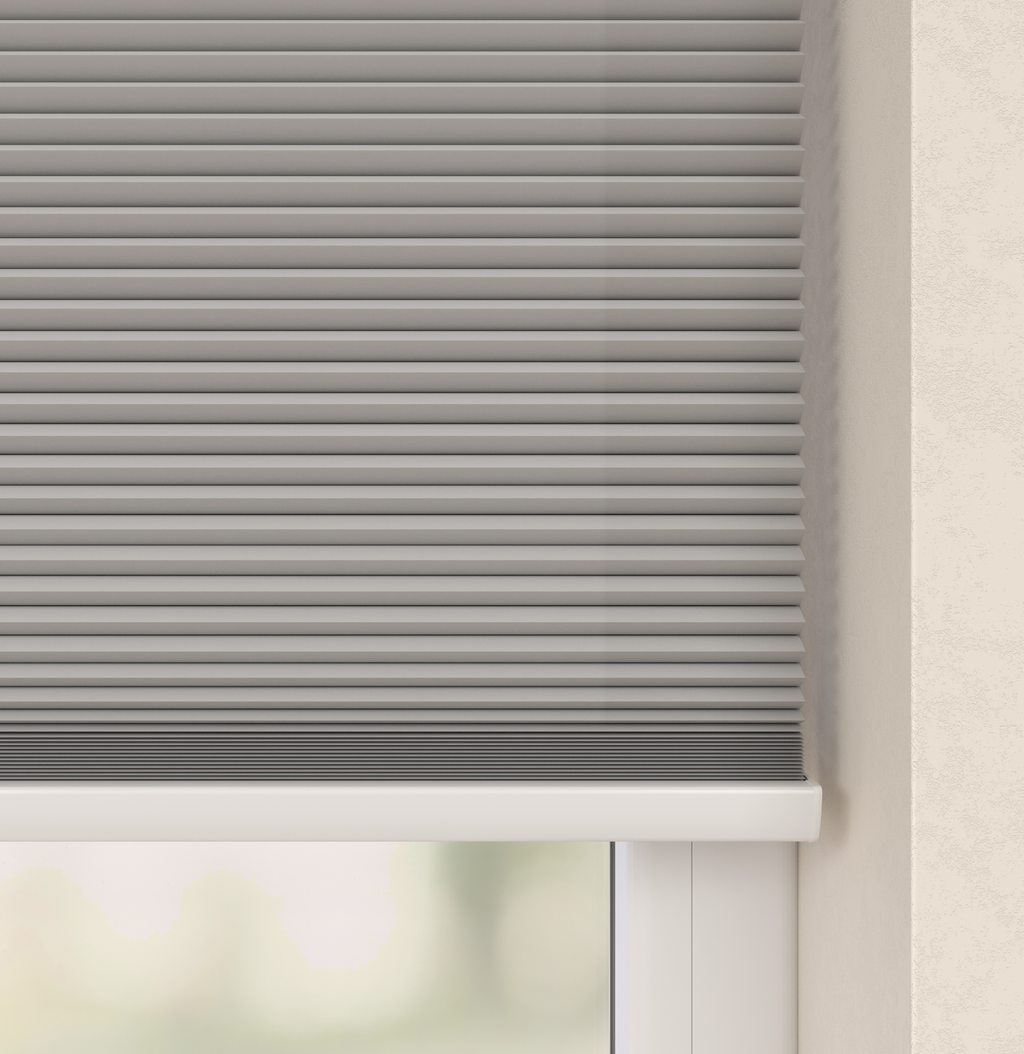 Elektrische Plissé gordijnen Parijs Grijszand 230