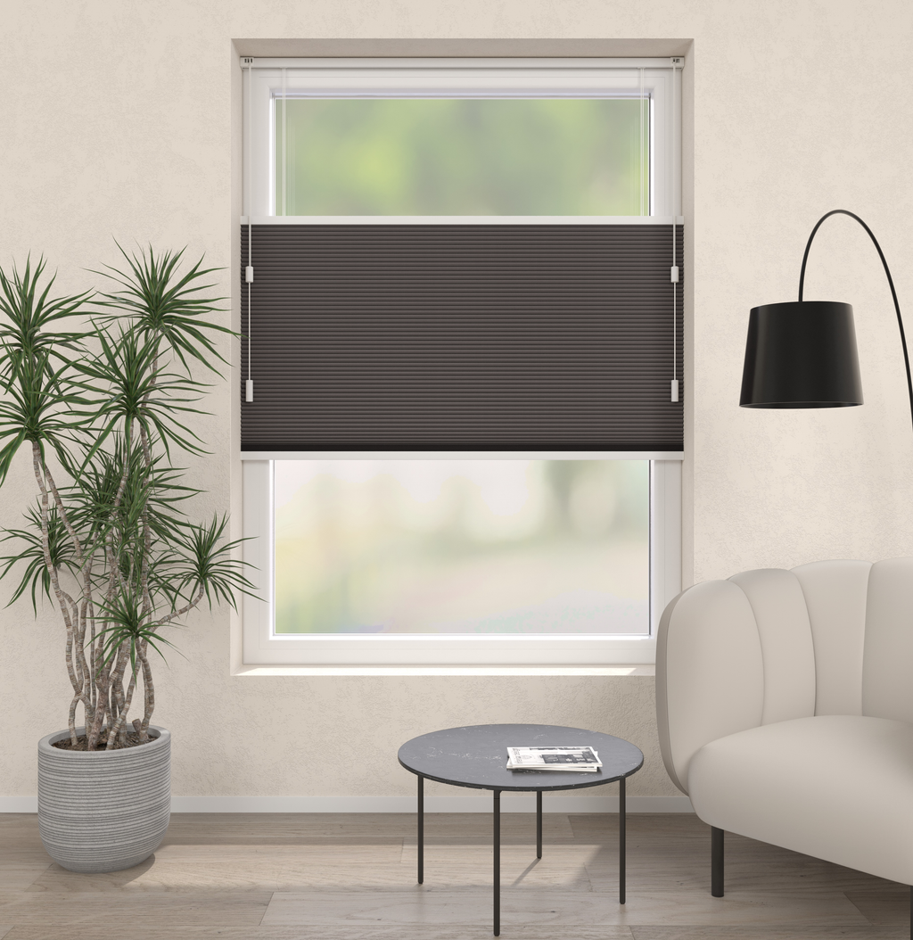 Plissé Gordijn Parijs Donkergrijs 210 Afbeelding 1