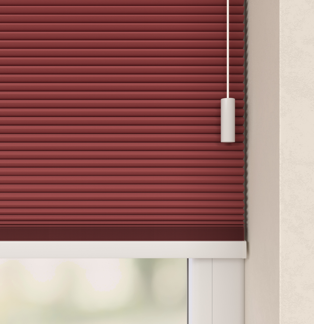 Plissé gordijnen Monaco Rood 06