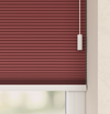 Plissé gordijnen Monaco Rood Verduister 06