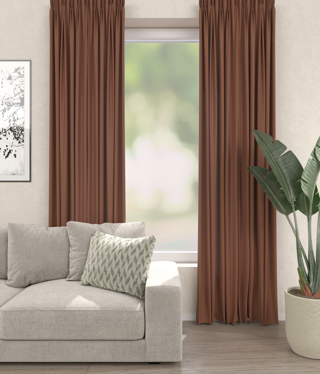 Verduistergordijn Terracotta