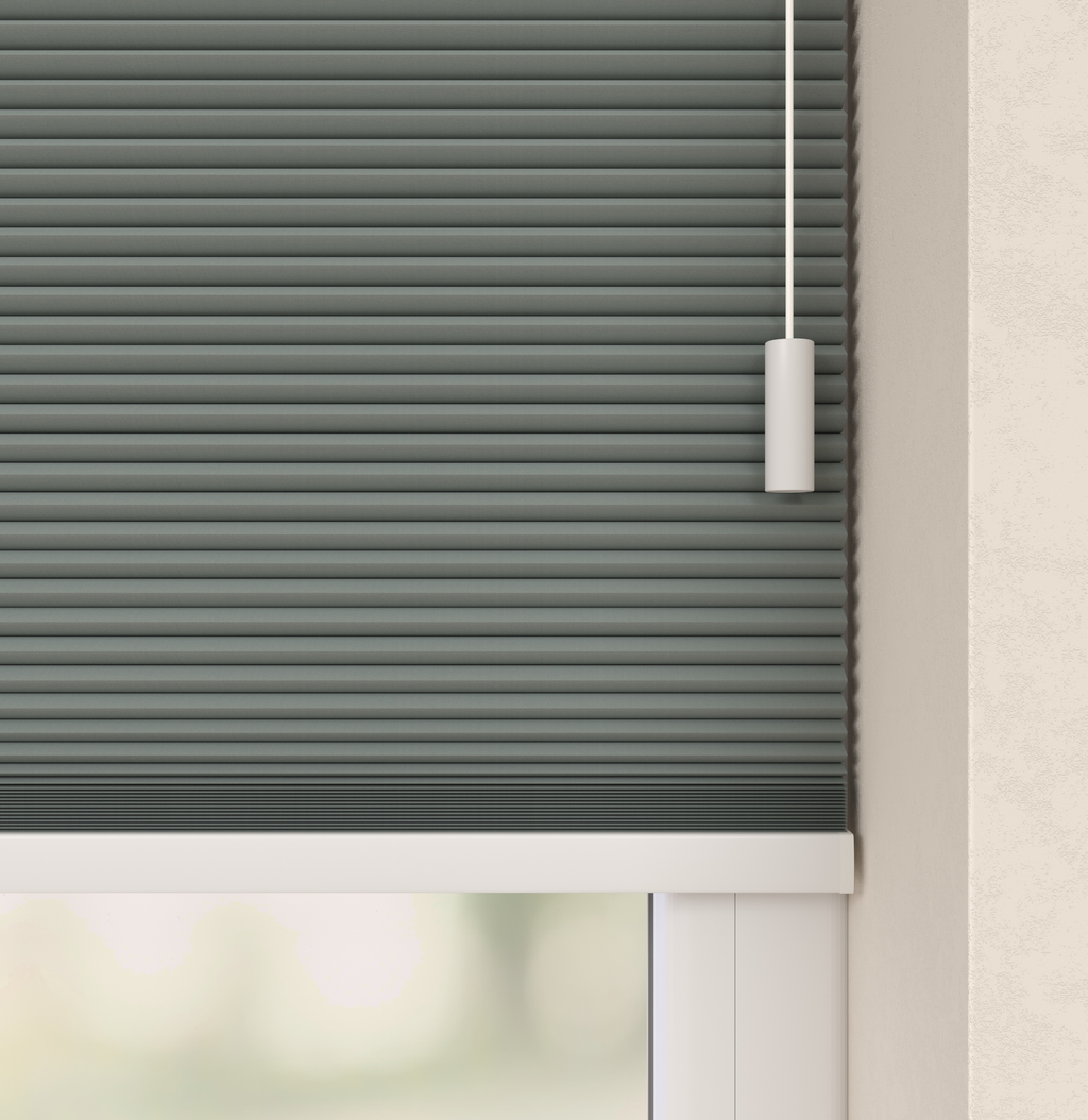 Plissé gordijnen Monaco Grijs Verduister 11