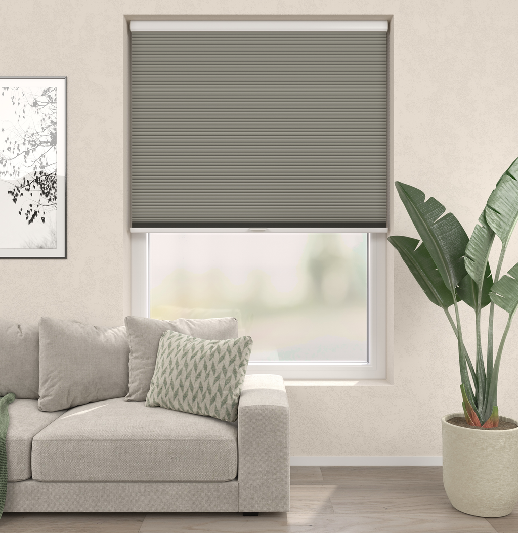 Elektrische Plissé gordijnen Monaco Lichtgrijs Verduister 10