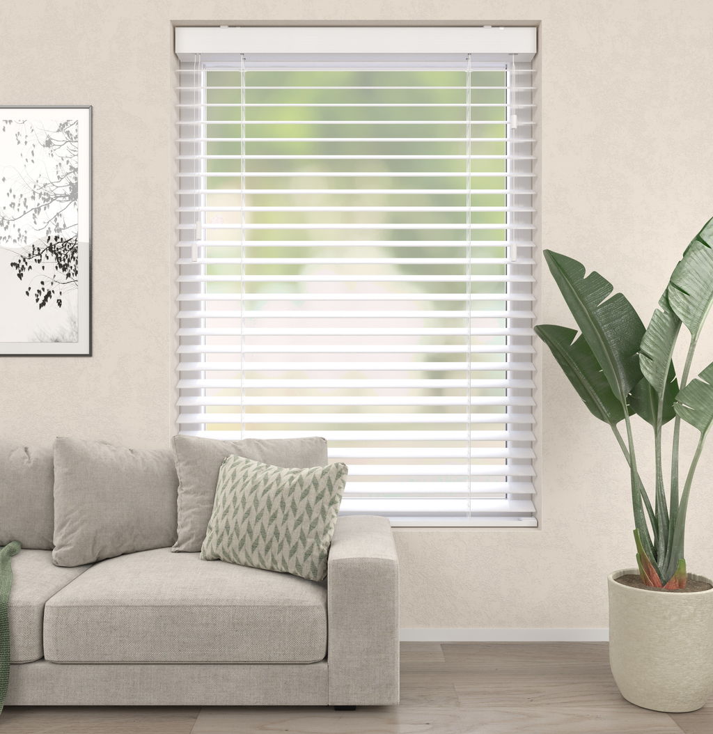 Bamboe Jaloezieën - Wit