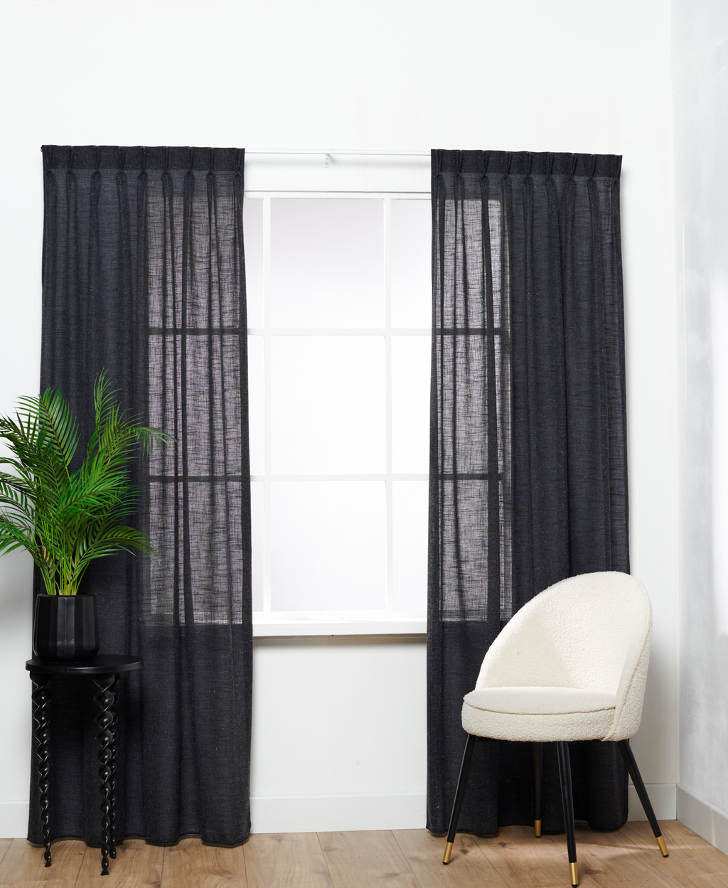 Inbetween Mallorca Linnen Zwart 600